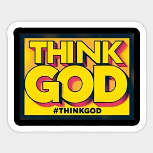 Think God Sticker